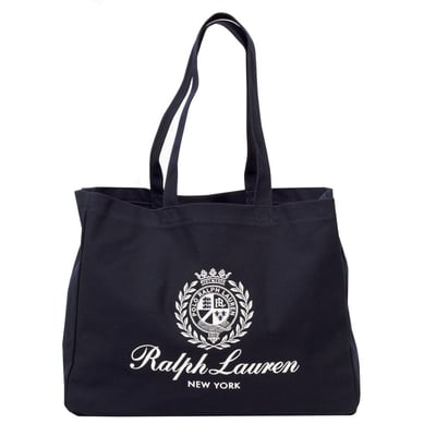 Polo Ralph Lauren Crest Embroidered Canvas Tote