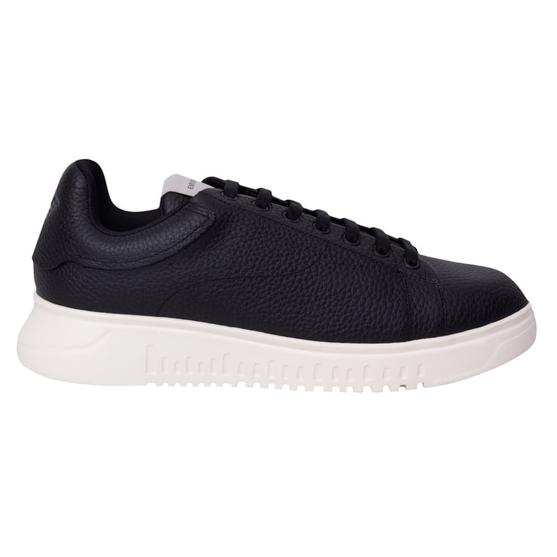 Emporio Armani Grain Leather Trainer