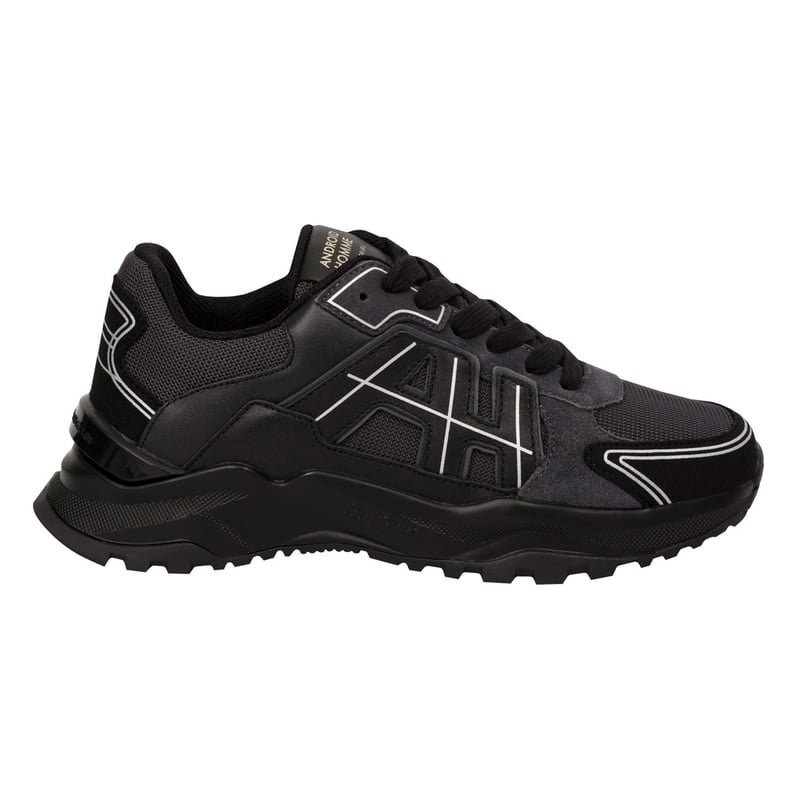 Android Homme AH One Ballistic Nylon Suede/Leather Trainer