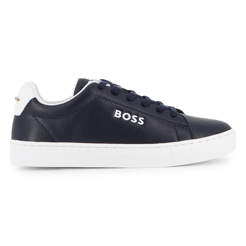 BOSS J53248 Leather Trainer